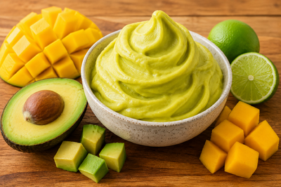Avocoado mango sorbet 1