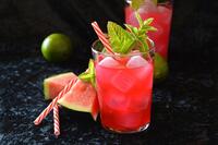 Watermeloon juice with mint